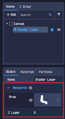 Layer draw resource