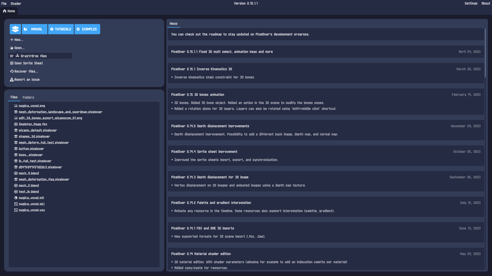 Home page preview