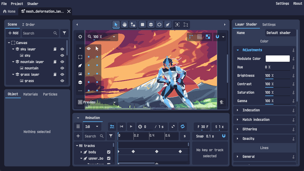 Project page preview