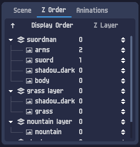 Z order panel