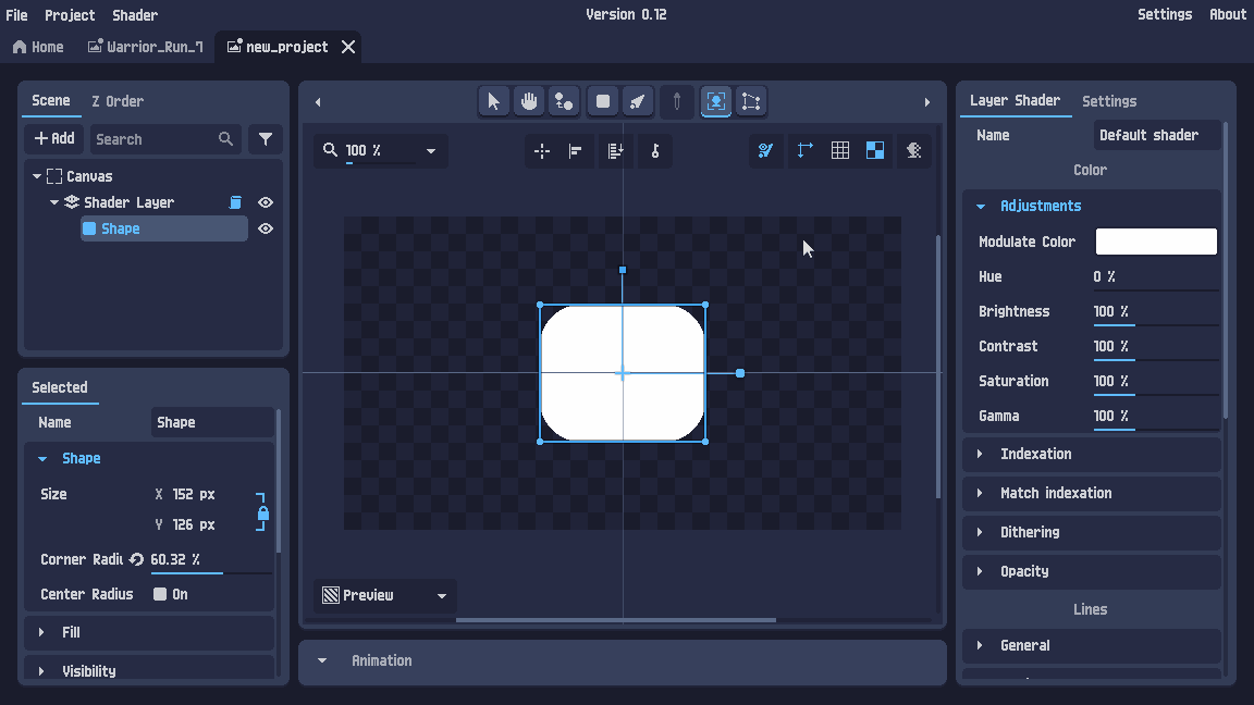 Generate mesh for shape