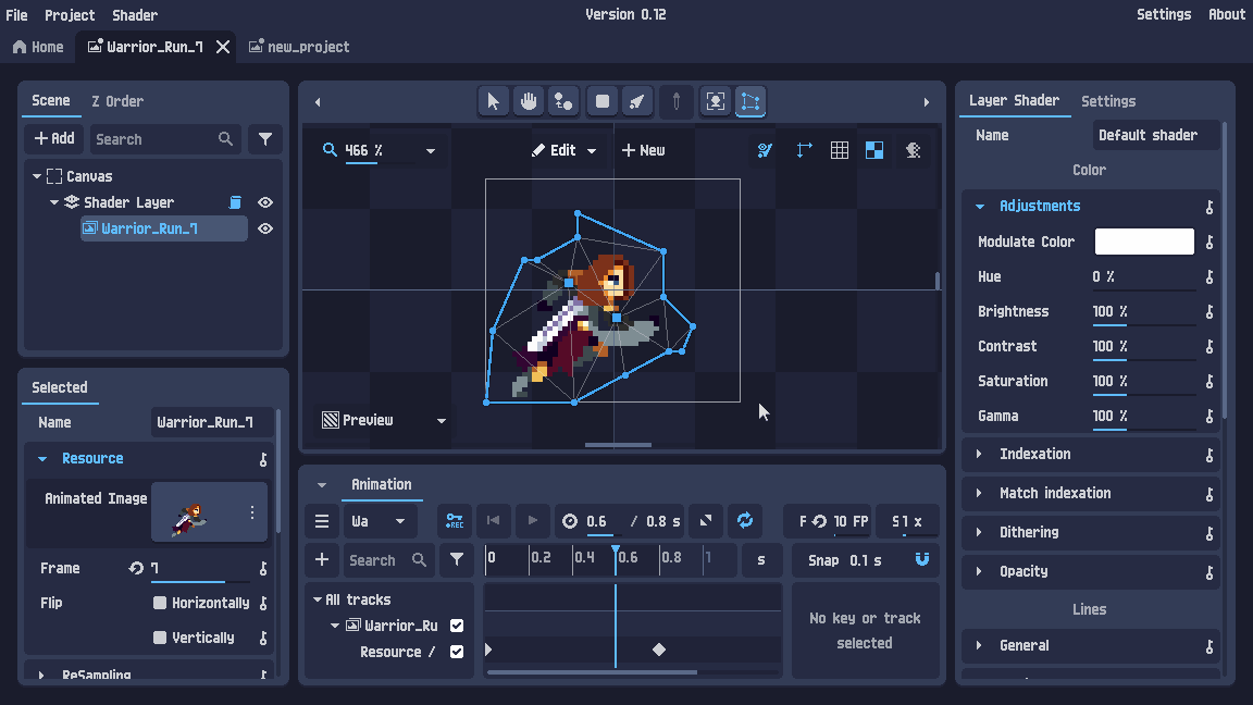 Deform mesh