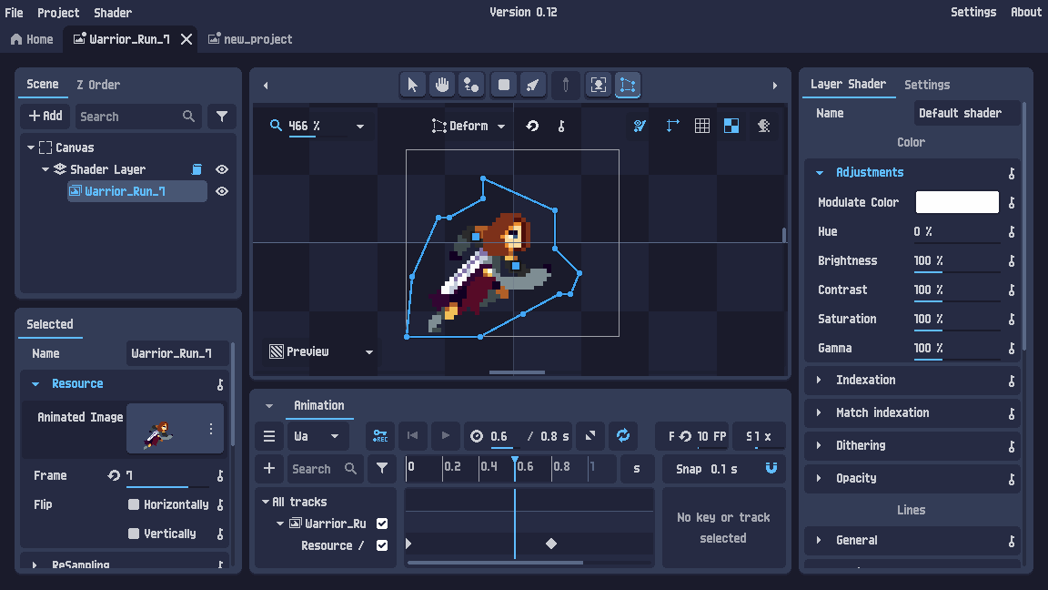 Deform mesh add key