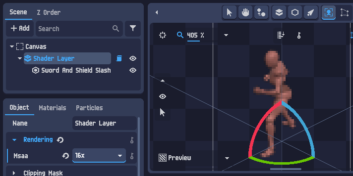 Layer msaa