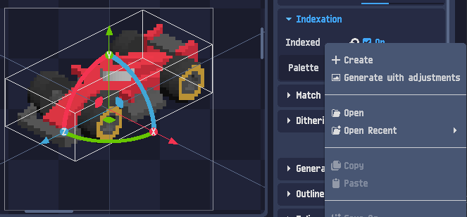 Create palette